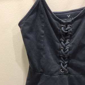 American eagle sleeveless corset top